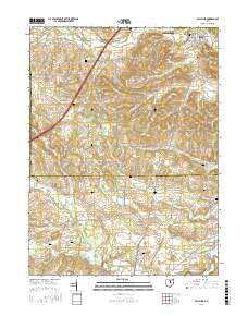 Bellville Ohio Current topographic map, 1:24000 scale, 7.5 X 7.5 Minute, Year 2016