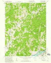 Belmont West Virginia Historical topographic map, 1:24000 scale, 7.5 X 7.5 Minute, Year 1958