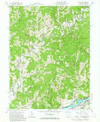 Belmont West Virginia Historical topographic map, 1:24000 scale, 7.5 X 7.5 Minute, Year 1958