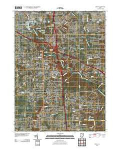Berea Ohio Historical topographic map, 1:24000 scale, 7.5 X 7.5 Minute, Year 2010