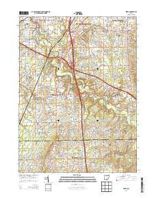 Berea Ohio Historical topographic map, 1:24000 scale, 7.5 X 7.5 Minute, Year 2013