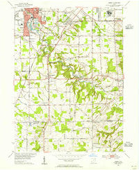 Berea Ohio Historical topographic map, 1:24000 scale, 7.5 X 7.5 Minute, Year 1953