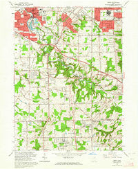 Berea Ohio Historical topographic map, 1:24000 scale, 7.5 X 7.5 Minute, Year 1963