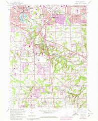 Berea Ohio Historical topographic map, 1:24000 scale, 7.5 X 7.5 Minute, Year 1963