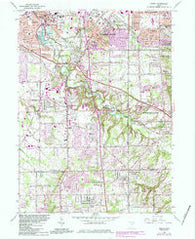 Berea Ohio Historical topographic map, 1:24000 scale, 7.5 X 7.5 Minute, Year 1963