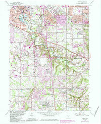 Berea Ohio Historical topographic map, 1:24000 scale, 7.5 X 7.5 Minute, Year 1963