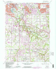 Berea Ohio Historical topographic map, 1:24000 scale, 7.5 X 7.5 Minute, Year 1963