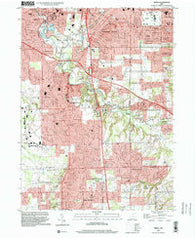 Berea Ohio Historical topographic map, 1:24000 scale, 7.5 X 7.5 Minute, Year 1994