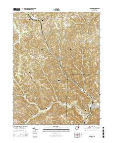 Bergholz Ohio Current topographic map, 1:24000 scale, 7.5 X 7.5 Minute, Year 2016