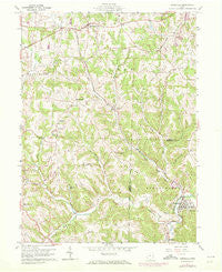 Bergholz Ohio Historical topographic map, 1:24000 scale, 7.5 X 7.5 Minute, Year 1960