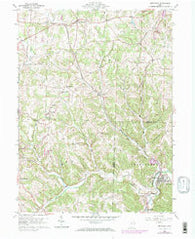 Bergholz Ohio Historical topographic map, 1:24000 scale, 7.5 X 7.5 Minute, Year 1960