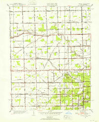 Berkey Ohio Historical topographic map, 1:24000 scale, 7.5 X 7.5 Minute, Year 1951
