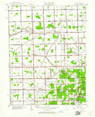 Berkey Ohio Historical topographic map, 1:24000 scale, 7.5 X 7.5 Minute, Year 1951