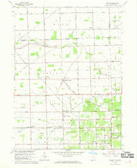 Berkey Ohio Historical topographic map, 1:24000 scale, 7.5 X 7.5 Minute, Year 1966