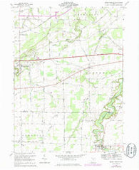 Berlin Heights Ohio Historical topographic map, 1:24000 scale, 7.5 X 7.5 Minute, Year 1969
