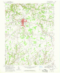 Bethel Ohio Historical topographic map, 1:24000 scale, 7.5 X 7.5 Minute, Year 1968