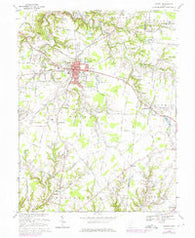 Bethel Ohio Historical topographic map, 1:24000 scale, 7.5 X 7.5 Minute, Year 1968