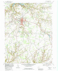Bethel Ohio Historical topographic map, 1:24000 scale, 7.5 X 7.5 Minute, Year 1968