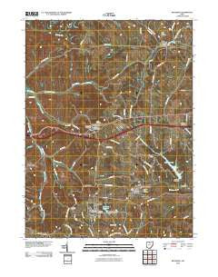 Bethesda Ohio Historical topographic map, 1:24000 scale, 7.5 X 7.5 Minute, Year 2010