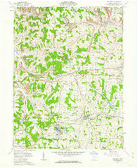 Bethesda Ohio Historical topographic map, 1:24000 scale, 7.5 X 7.5 Minute, Year 1961