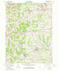 Bethesda Ohio Historical topographic map, 1:24000 scale, 7.5 X 7.5 Minute, Year 1961