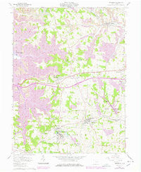 Bethesda Ohio Historical topographic map, 1:24000 scale, 7.5 X 7.5 Minute, Year 1961