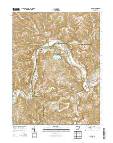 Beverly Ohio Historical topographic map, 1:24000 scale, 7.5 X 7.5 Minute, Year 2013