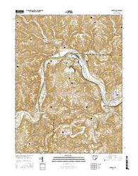 Beverly Ohio Current topographic map, 1:24000 scale, 7.5 X 7.5 Minute, Year 2016