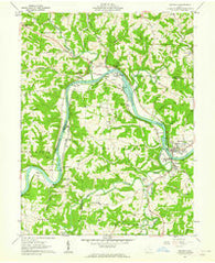 Beverly Ohio Historical topographic map, 1:24000 scale, 7.5 X 7.5 Minute, Year 1961