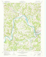 Beverly Ohio Historical topographic map, 1:24000 scale, 7.5 X 7.5 Minute, Year 1961
