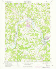 Beverly Ohio Historical topographic map, 1:24000 scale, 7.5 X 7.5 Minute, Year 1961