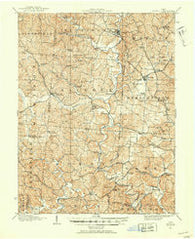 Bidwell Ohio Historical topographic map, 1:62500 scale, 15 X 15 Minute, Year 1906