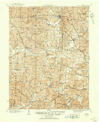 Bidwell Ohio Historical topographic map, 1:62500 scale, 15 X 15 Minute, Year 1906