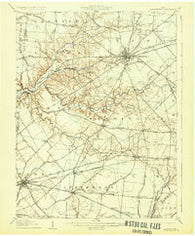 Blanchester Ohio Historical topographic map, 1:62500 scale, 15 X 15 Minute, Year 1907