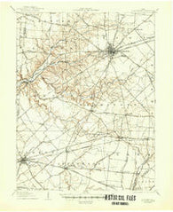 Blanchester Ohio Historical topographic map, 1:62500 scale, 15 X 15 Minute, Year 1907