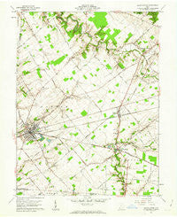 Blanchester Ohio Historical topographic map, 1:24000 scale, 7.5 X 7.5 Minute, Year 1961