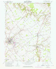 Blanchester Ohio Historical topographic map, 1:24000 scale, 7.5 X 7.5 Minute, Year 1961