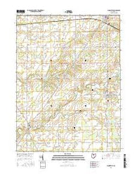 Bloomville Ohio Current topographic map, 1:24000 scale, 7.5 X 7.5 Minute, Year 2016