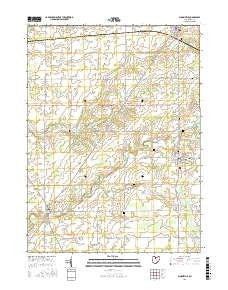Bloomville Ohio Current topographic map, 1:24000 scale, 7.5 X 7.5 Minute, Year 2016