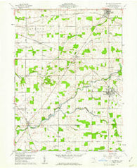 Bloomville Ohio Historical topographic map, 1:24000 scale, 7.5 X 7.5 Minute, Year 1960