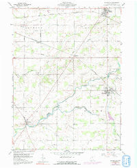 Bloomville Ohio Historical topographic map, 1:24000 scale, 7.5 X 7.5 Minute, Year 1960