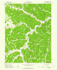 Blue Creek Ohio Historical topographic map, 1:24000 scale, 7.5 X 7.5 Minute, Year 1961