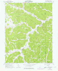Blue Creek Ohio Historical topographic map, 1:24000 scale, 7.5 X 7.5 Minute, Year 1961