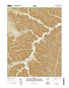 Blue Creek Ohio Current topographic map, 1:24000 scale, 7.5 X 7.5 Minute, Year 2016
