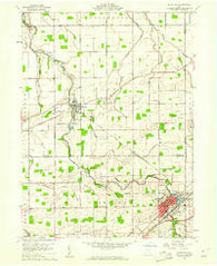 Bluffton Ohio Historical topographic map, 1:24000 scale, 7.5 X 7.5 Minute, Year 1960