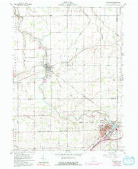 Bluffton Ohio Historical topographic map, 1:24000 scale, 7.5 X 7.5 Minute, Year 1960