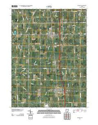 Botkins Ohio Historical topographic map, 1:24000 scale, 7.5 X 7.5 Minute, Year 2010