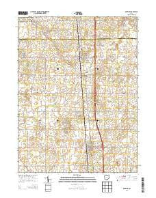 Botkins Ohio Historical topographic map, 1:24000 scale, 7.5 X 7.5 Minute, Year 2013