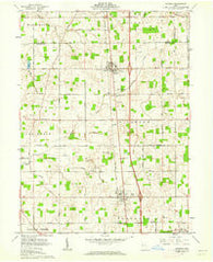 Botkins Ohio Historical topographic map, 1:24000 scale, 7.5 X 7.5 Minute, Year 1961