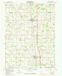 Botkins Ohio Historical topographic map, 1:24000 scale, 7.5 X 7.5 Minute, Year 1961